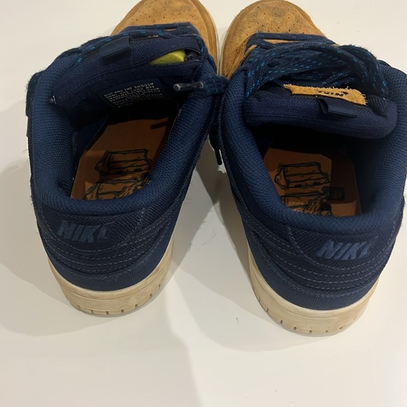 Nike sb dunk low desert ochre/ midnight navy size 6.5 - Picture 4 of 6